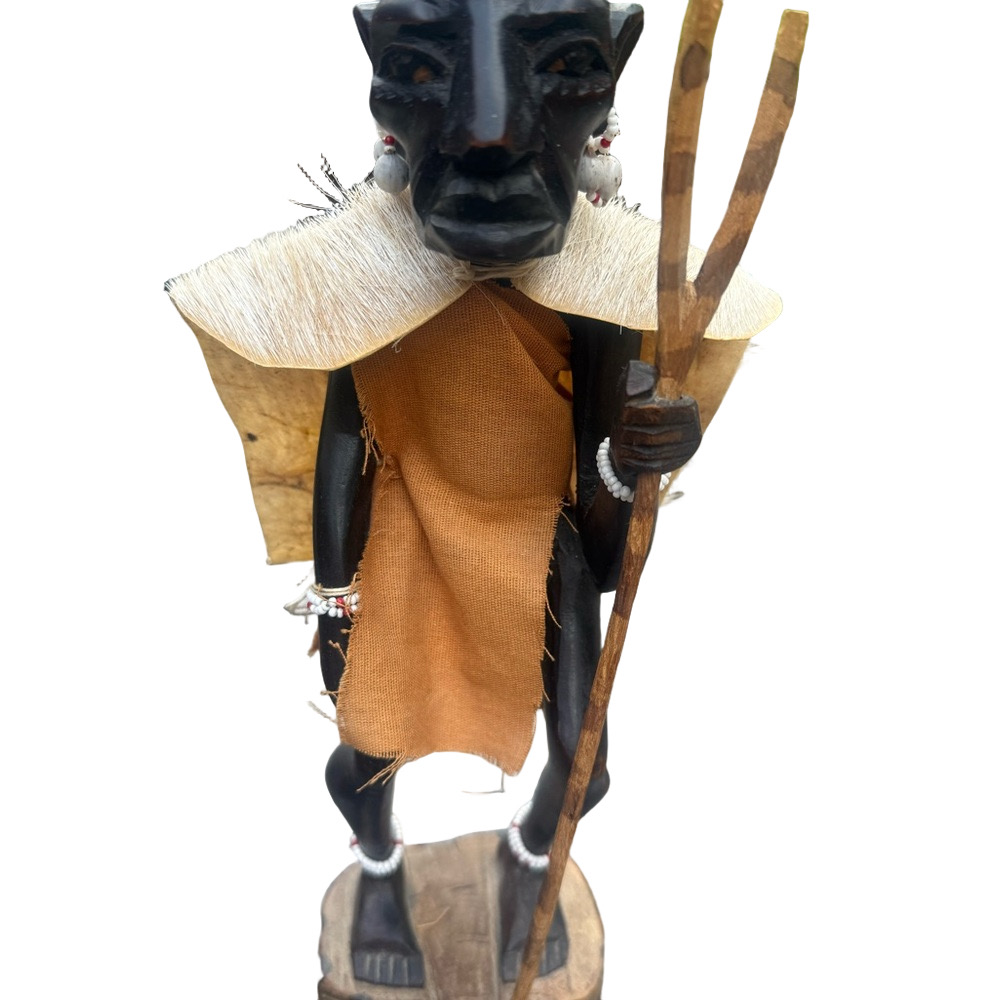 Maasai Warriors Tribal Figurines from Kenya. Sold as a pair. - Picture 3 of 11